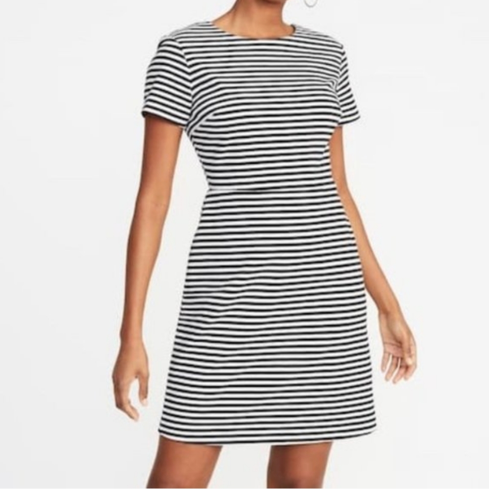 Ponte knit sheath dress